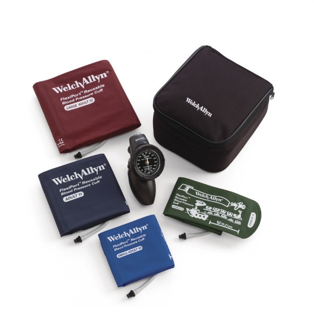 Welch Allyn DS58 DuraShock Sphygmomanometer with 4-Cuff Family Practice Kit